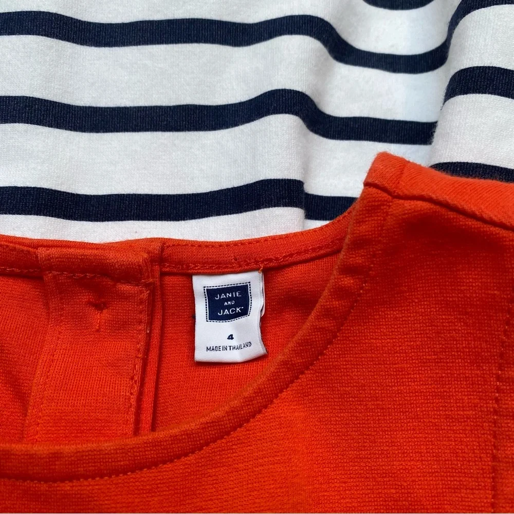 Janie and Jack Striped Colorblock Dress